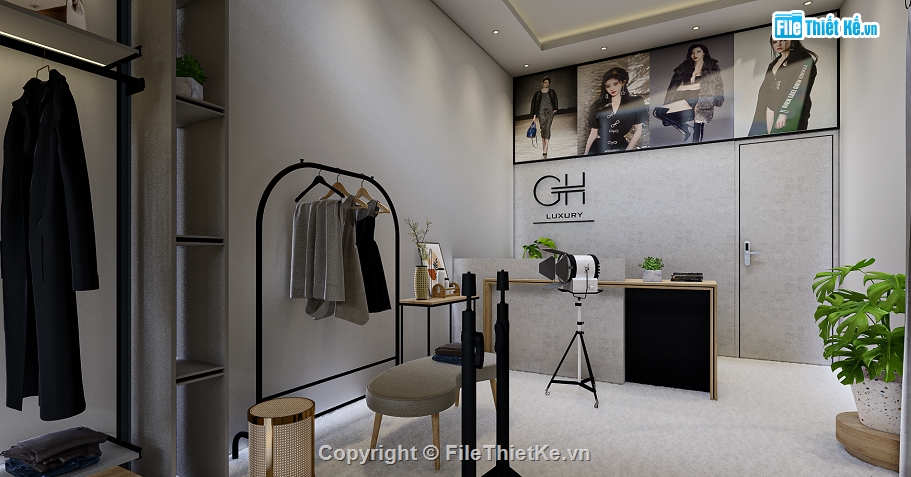 file sketchup shop thời trang,sketchup shop quần áo,model su shop quần áo,Model Shop thời trang,Sketchup shop quần áo